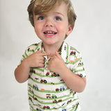 SS Polo Shirt - Farm Stripes