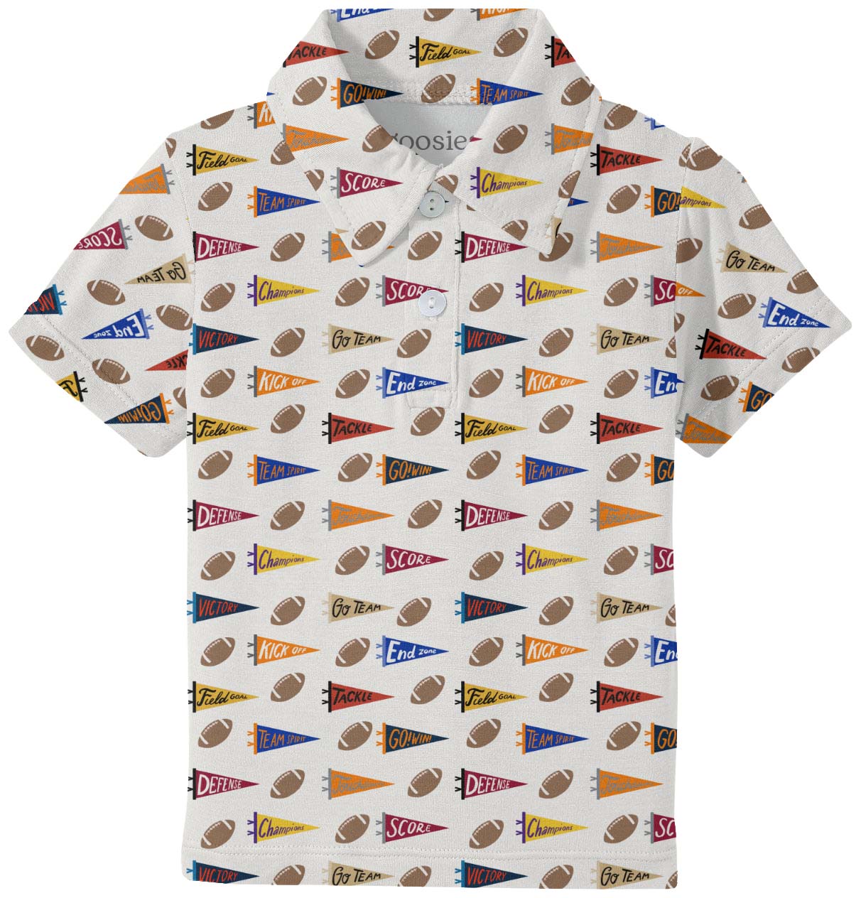 SS Polo Shirt - Varsity Flags