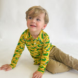 Long Sleeve Polo Shirt - Mardi Gras Gators (FINAL SALE)