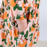 3/4 Dress - Orange Blossoms