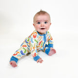 Convertible Zip Pajamas - Caterpillars