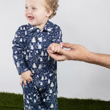 LS Polo Romper - Adventure Awaits