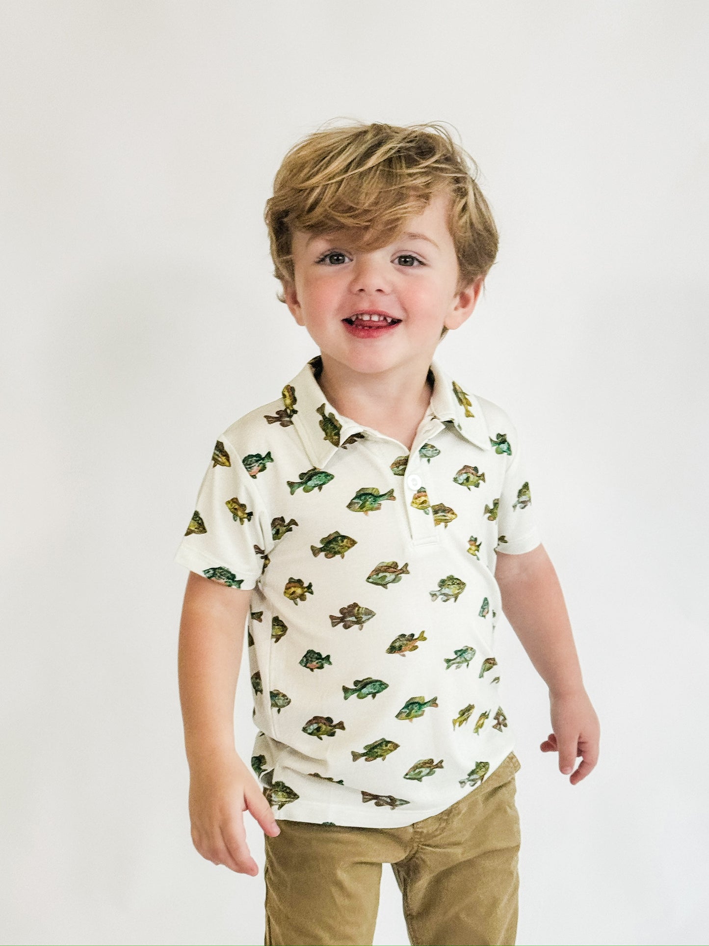 SS Polo Shirt - Lake Fish