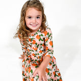 3/4 Dress - Orange Blossoms