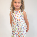 Sleeveless Dress - Seashells