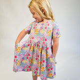 SS Pocket Dress - Flower Fields
