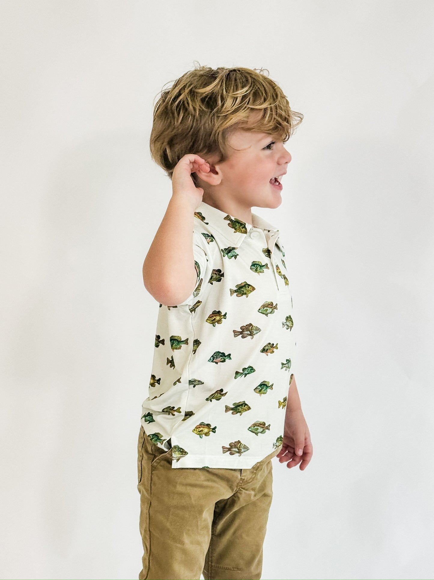 SS Polo Shirt - Lake Fish