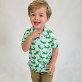 SS Polo Shirt - Blue Alligators