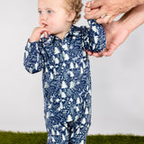 LS Polo Romper - Adventure Awaits