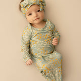 Knotted Gown - Blue Meadow