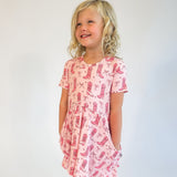 SS Pocket Dress - Boots (Pink)