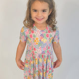 SS Pocket Dress - Flower Fields