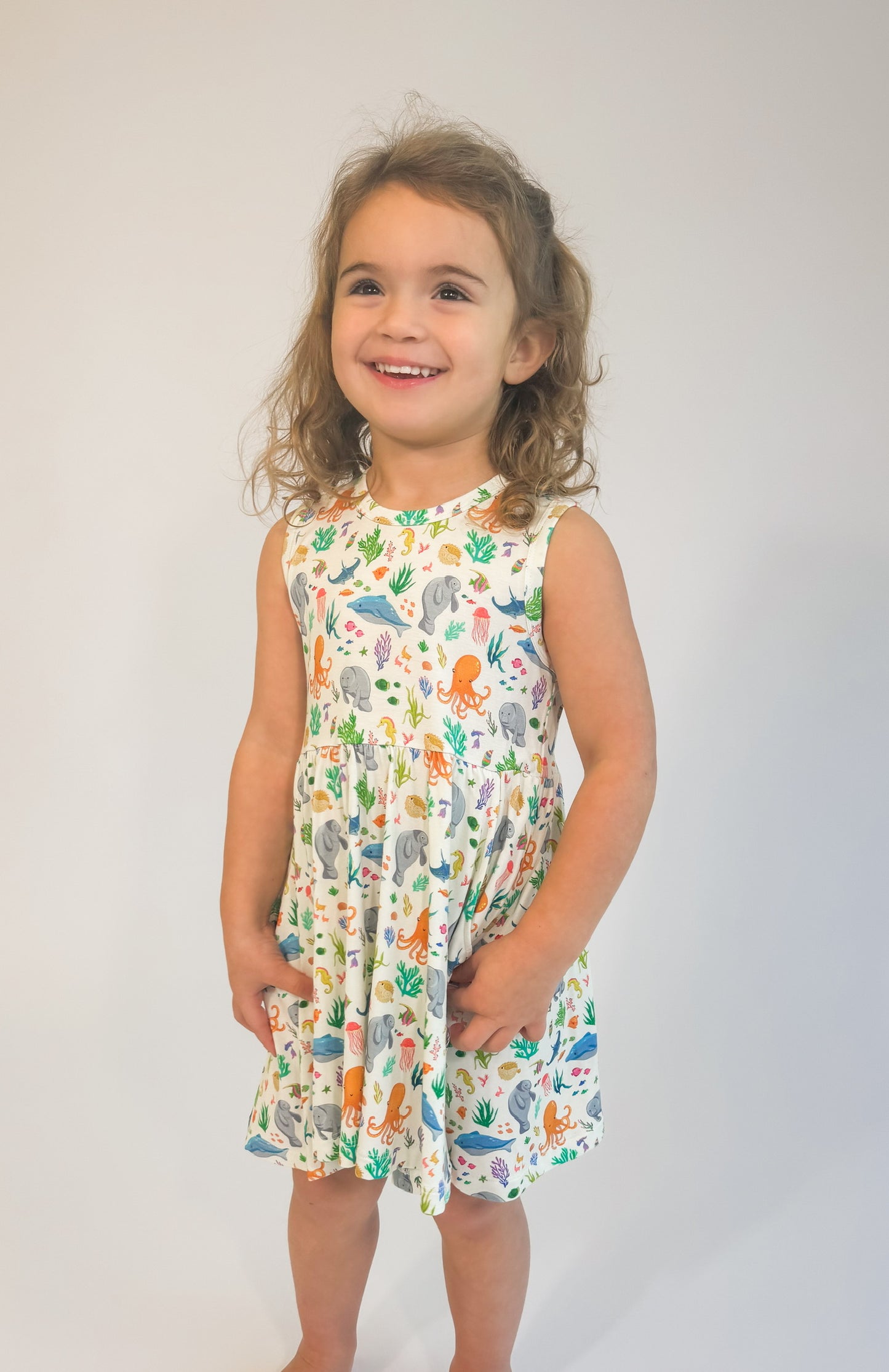 Sleeveless Dress - Ocean Friends