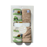 Burp Cloth Set - Farm Stripes