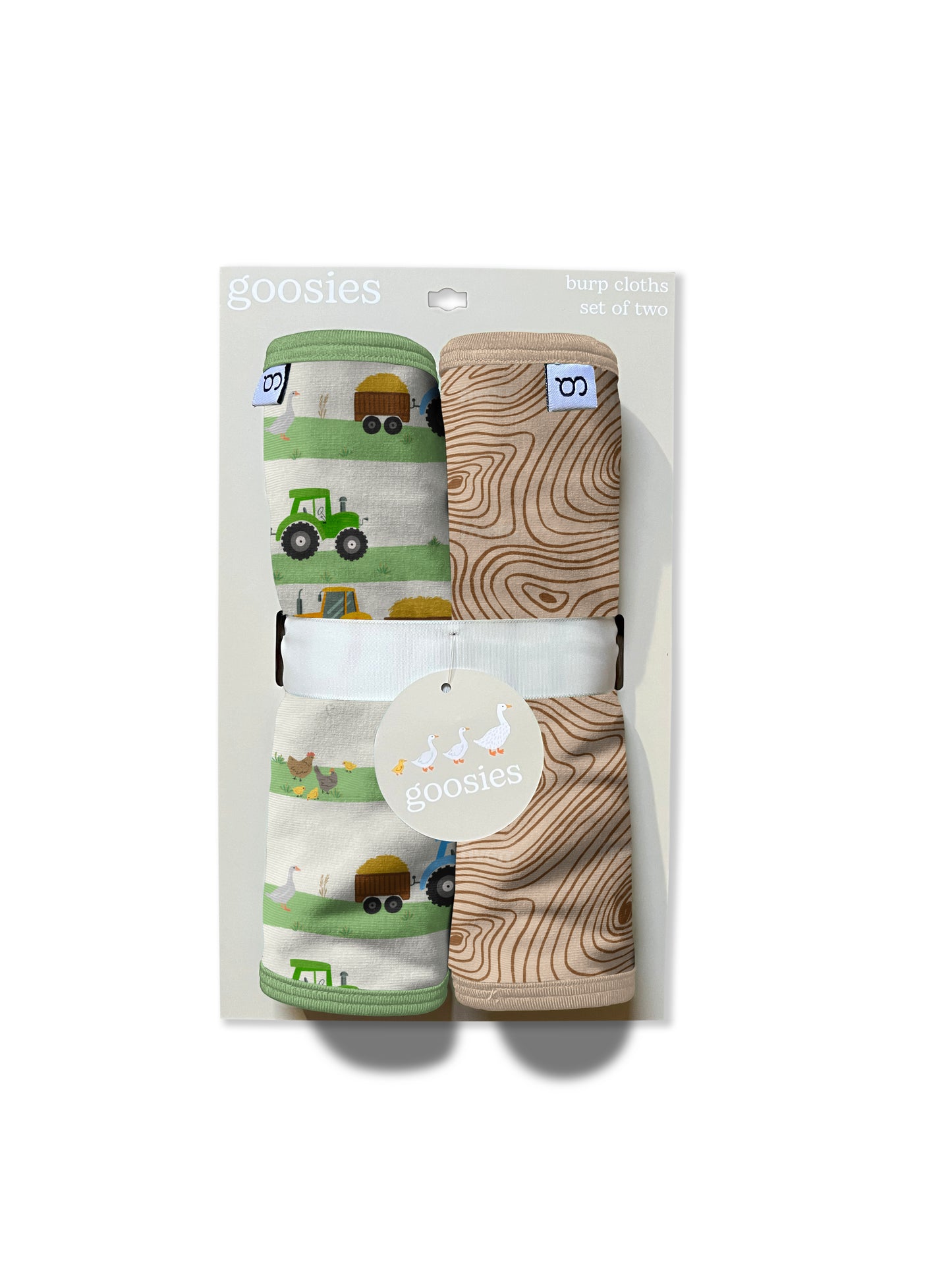 Burp Cloth Set - Farm Stripes
