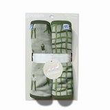 Burp Cloths Set of 2 (Golf/Green Wavy Plaid)