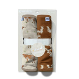 Burp Cloth Set - Longhorns