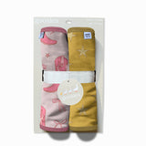 Burp Cloths Set of 2 (Boots & Bows)
