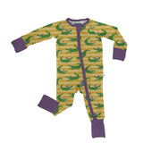 Convertible Zip Pajamas - Mardi Gras Gators (2024)