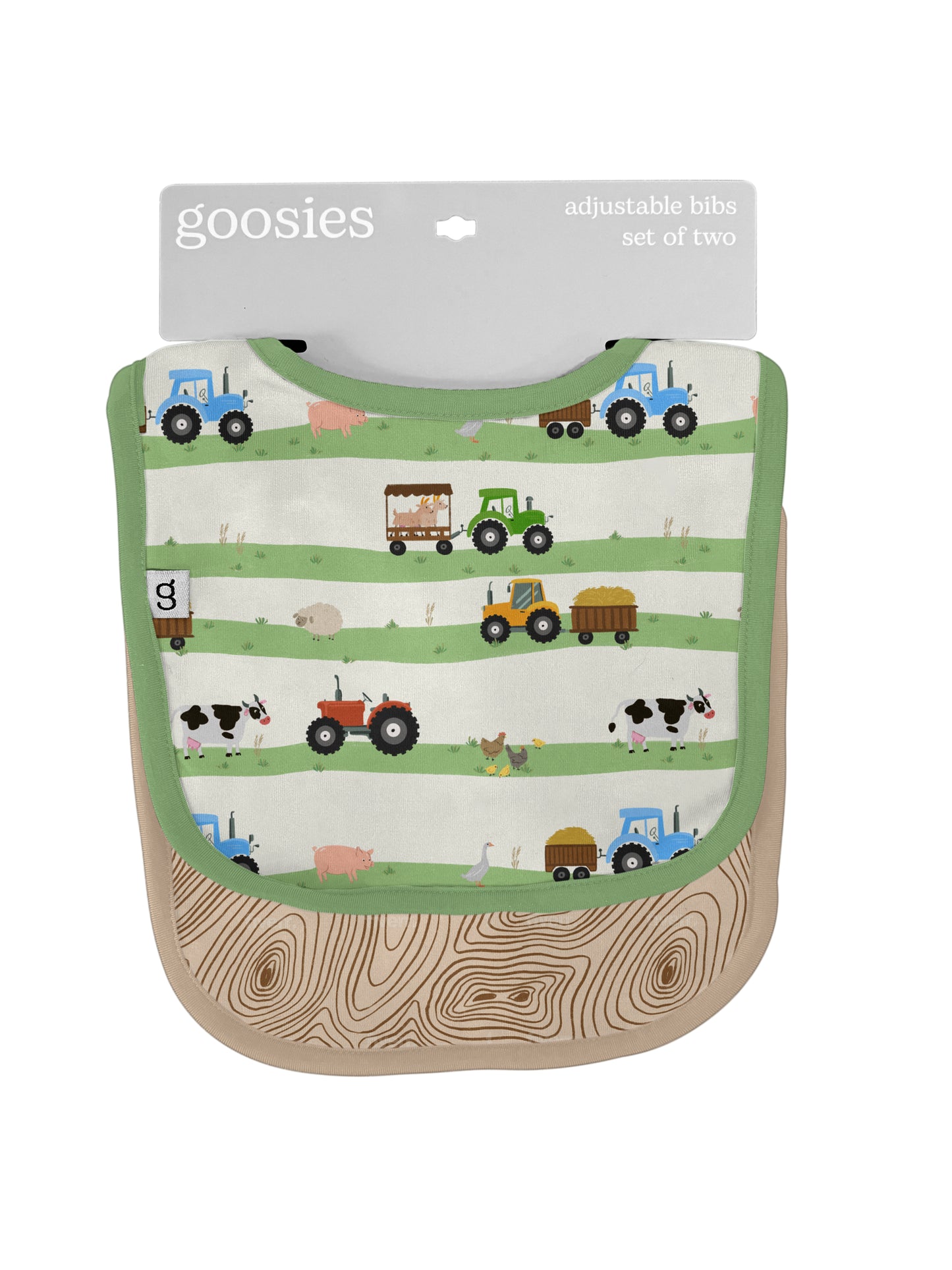 Bib Set - Farm Stripes