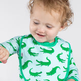 Bib Set - Blue Alligators