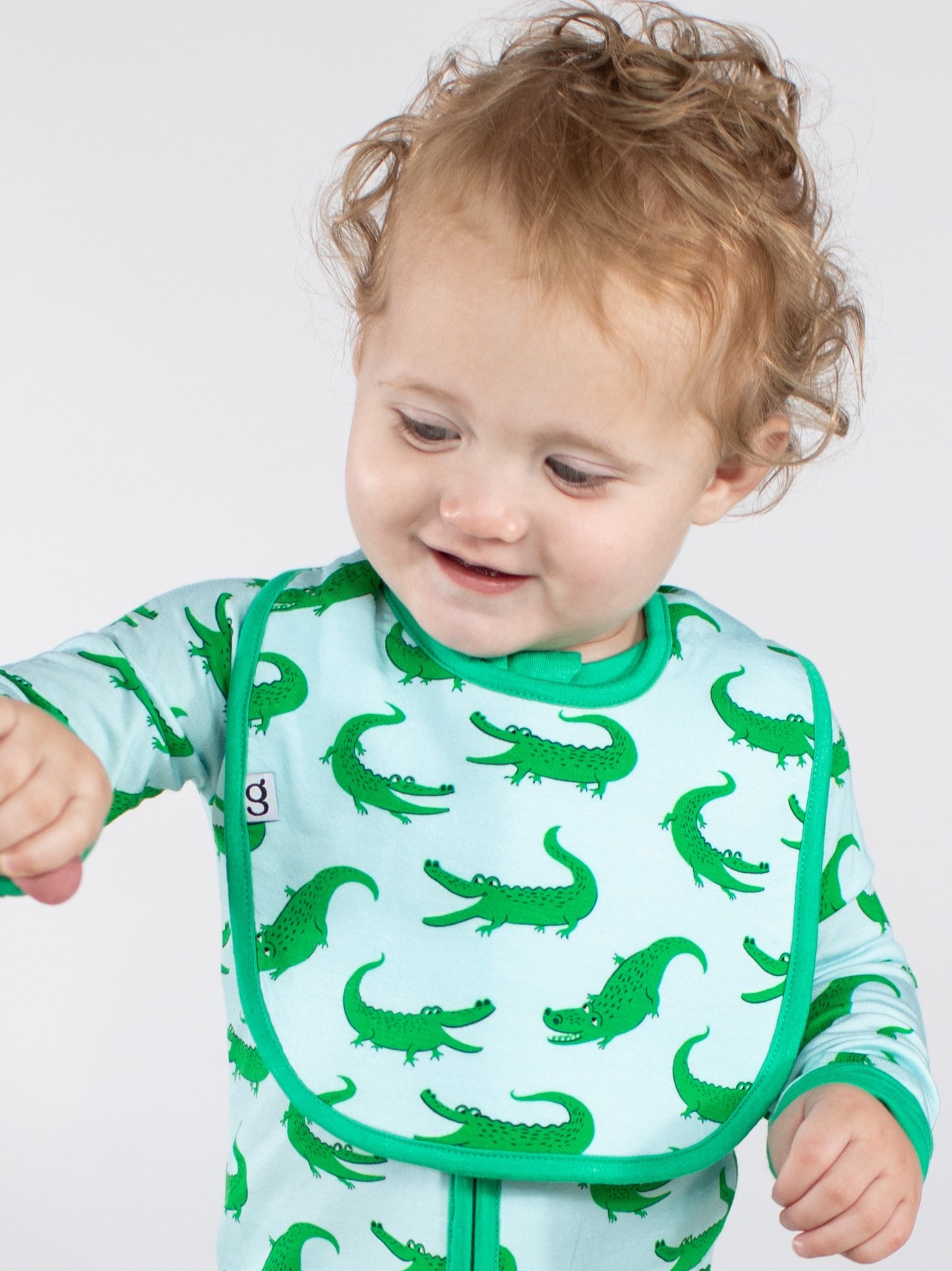 Bib Set - Blue Alligators