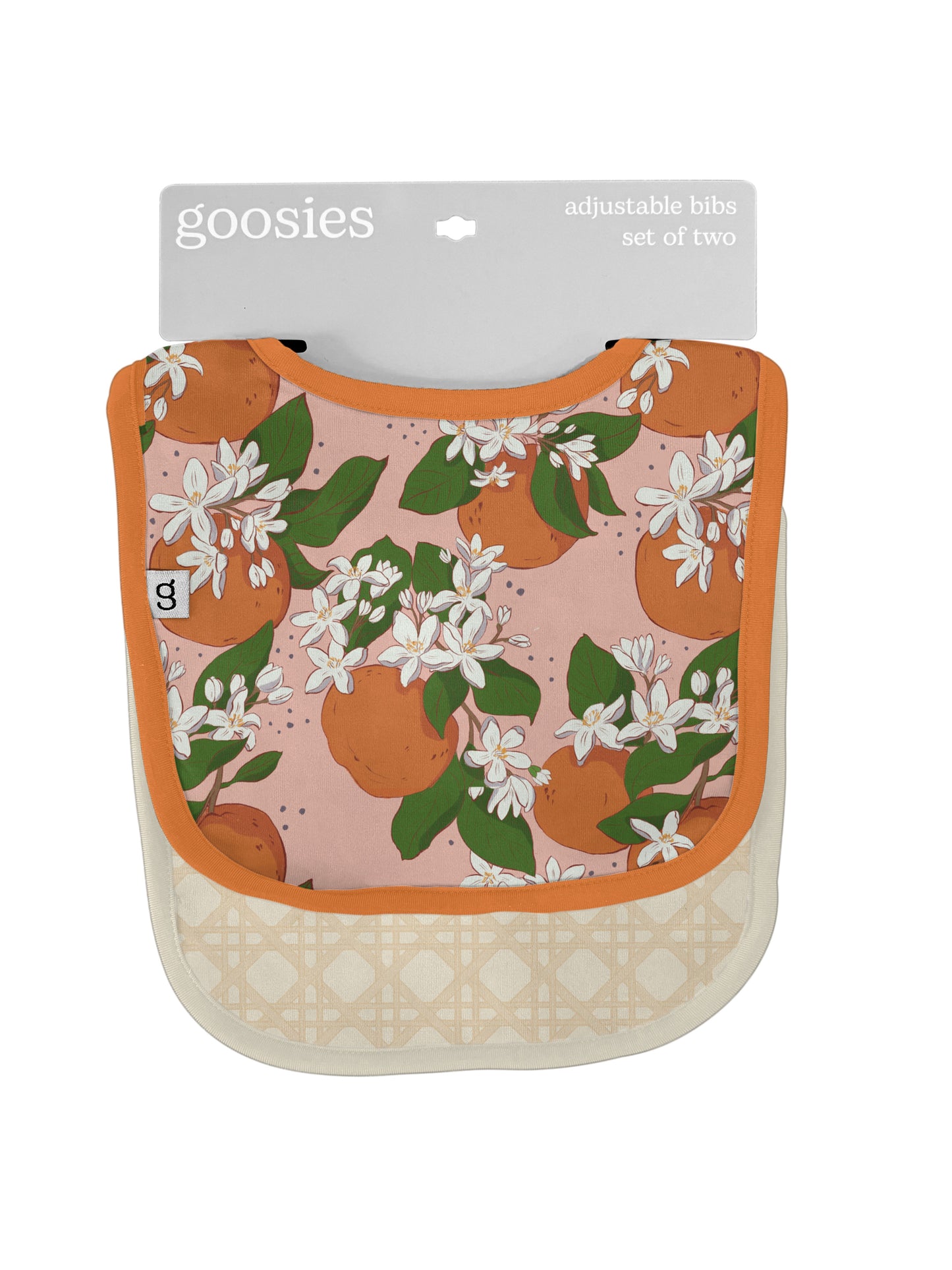Bib Set - Orange Blossoms