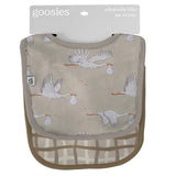 Bib Set of 2 (Stork Beige/Tan Wavy Plaid)