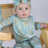 Bib Set - Marigold Block Print