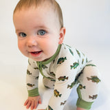 Convertible Zip Pajamas - Lake Fish