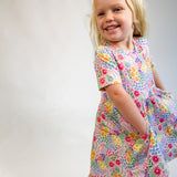 SS Pocket Dress - Flower Fields