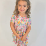 SS Pocket Dress - Flower Fields