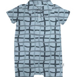 Polo Shortall - Blue Wavy Plaid (FINAL SALE)