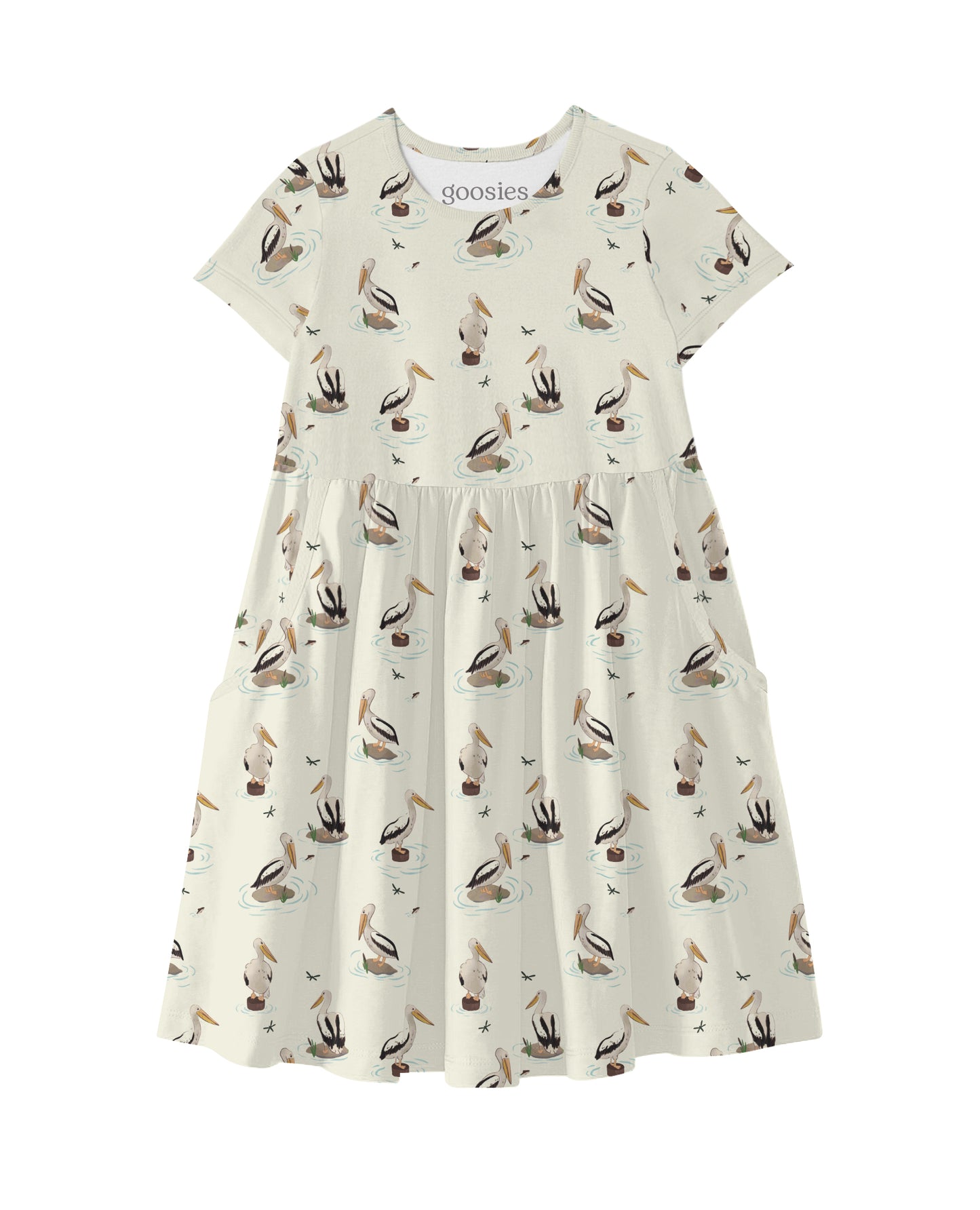SS Pocket Dress - Pelicans