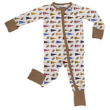Convertible Zip Pajamas - Varsity Flags