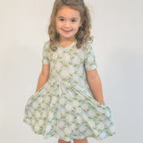 SS Pocket Dress - Hydrangeas