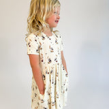 SS Pocket Dress - Pelicans (Final Sale)