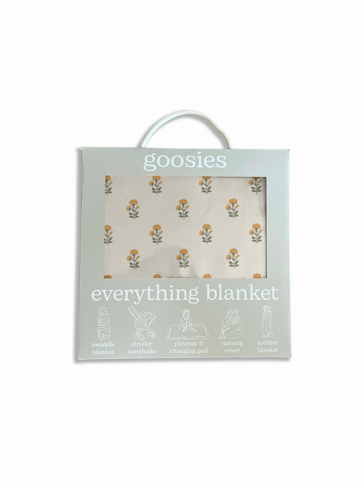 Everything Blanket - Marigold Block Print