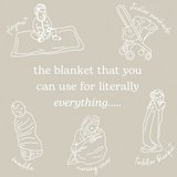 Everything Blanket - Storks (Pink)