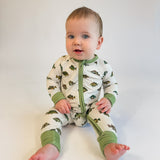 Convertible Zip Pajamas - Lake Fish