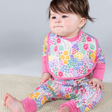 Convertible Zip Pajamas - Flower Fields