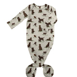 Knotted Infant Gown - Labradors (0-3 mo)