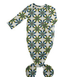 Knotted Infant Gown - Blue (FINAL SALE)