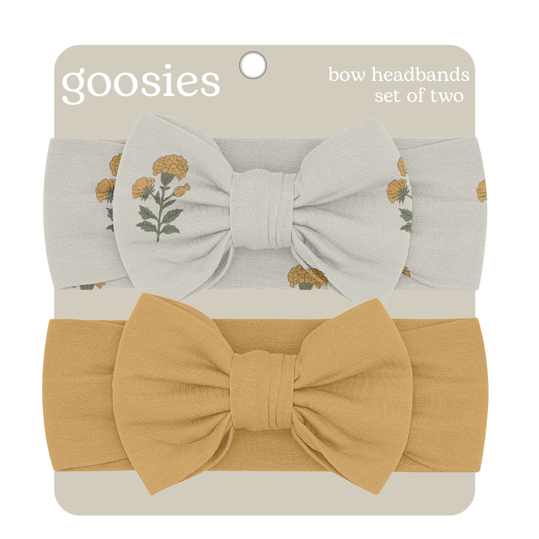 Headband Set - Marigold Block Print