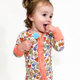 Convertible Zip Pajamas - Butterflies