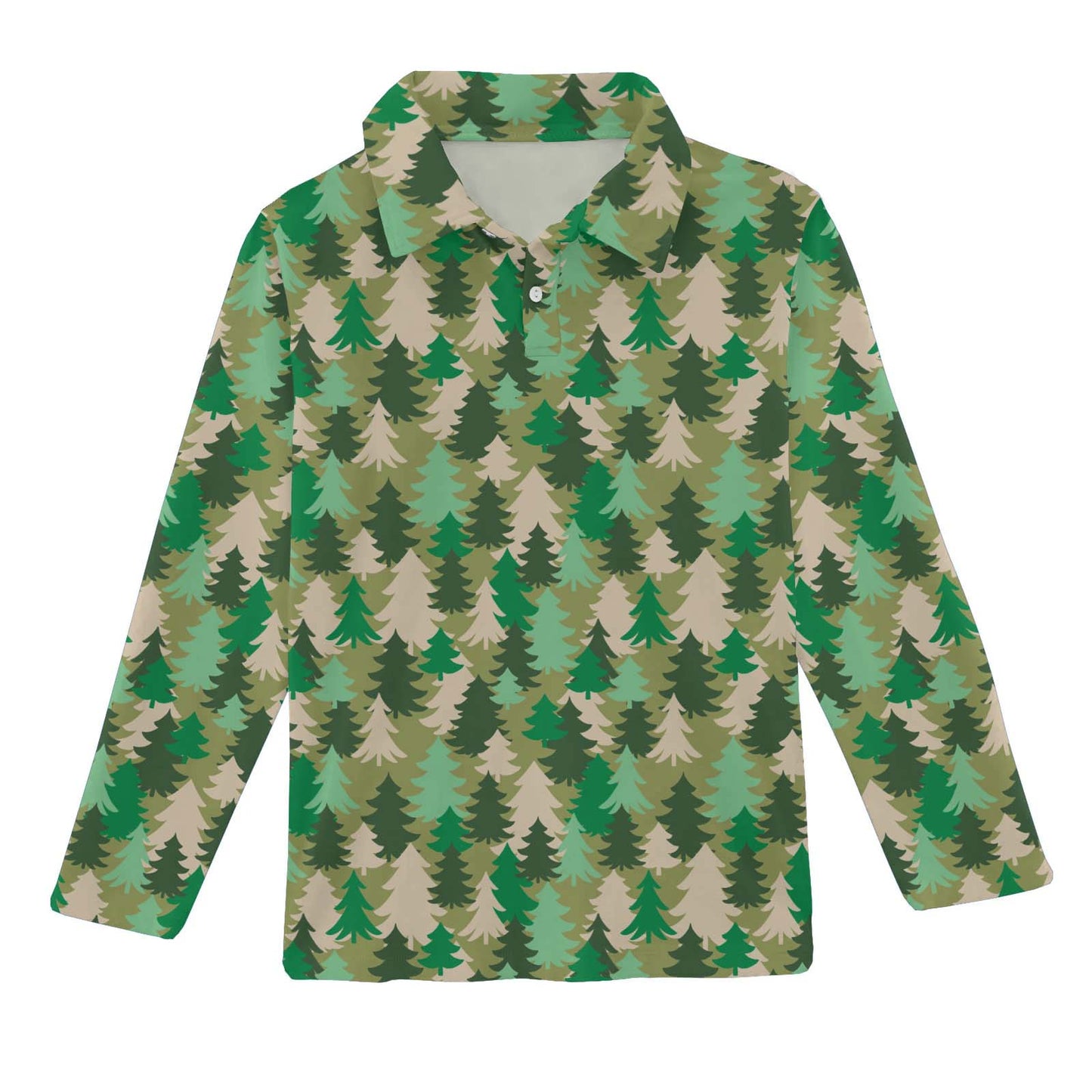 LS Polo Shirt - Evergreen Camo