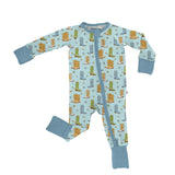 Convertible Zip Pajamas - Boots & Stars