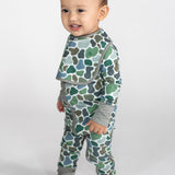 Convertible Zip Pajamas - Pebble Camo
