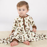 Convertible Zip Pajamas - Labradors