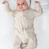 Convertible Zip Pajamas - Stork (Neutral)